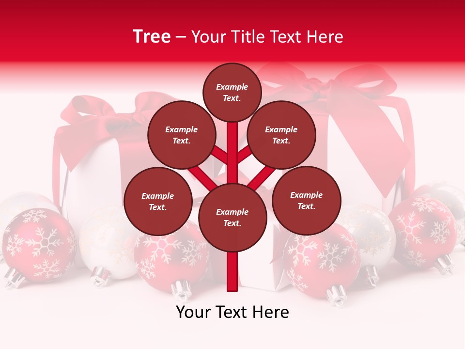 Red Present Shiny PowerPoint Template