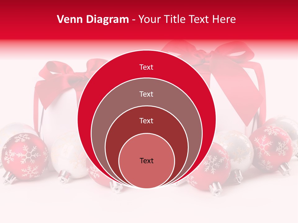 Red Present Shiny PowerPoint Template