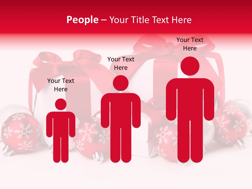 Red Present Shiny PowerPoint Template