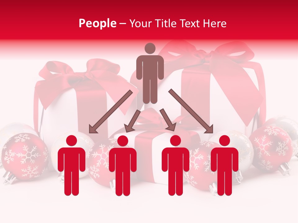 Red Present Shiny PowerPoint Template