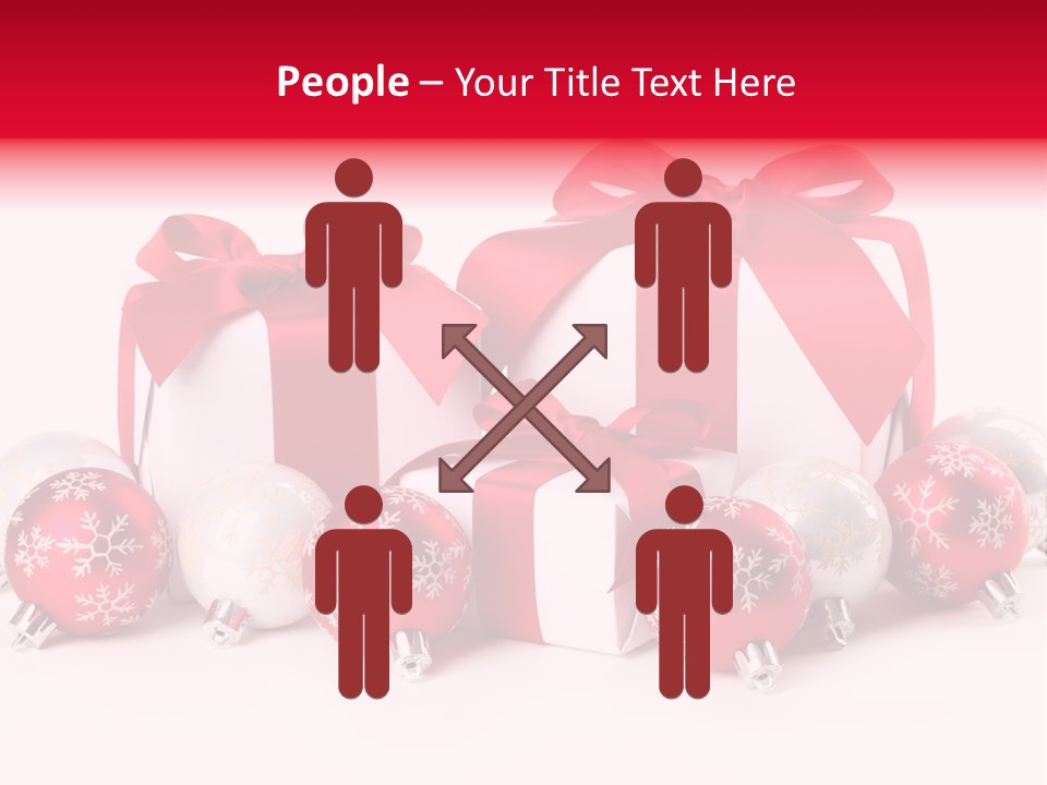 Red Present Shiny PowerPoint Template