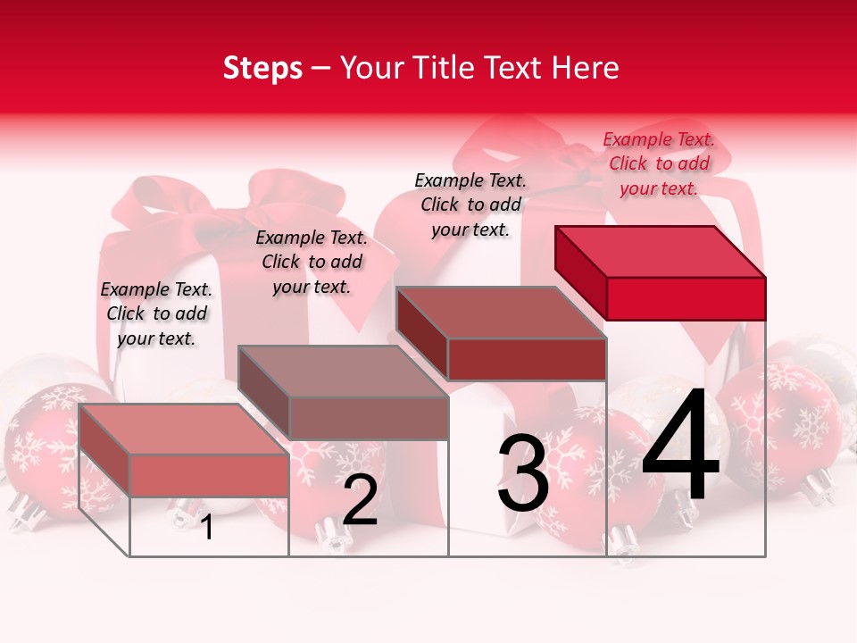 Red Present Shiny PowerPoint Template