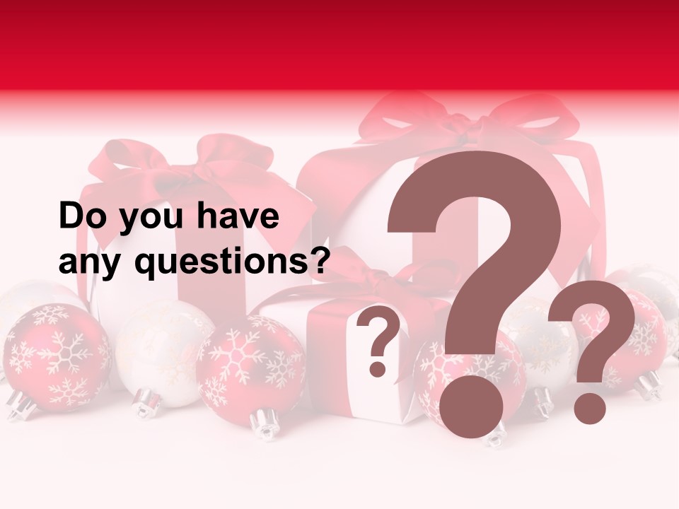 Red Present Shiny PowerPoint Template