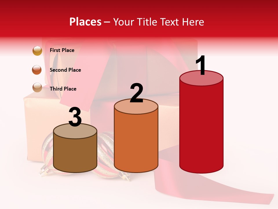 Bauble Bow Ribbon PowerPoint Template