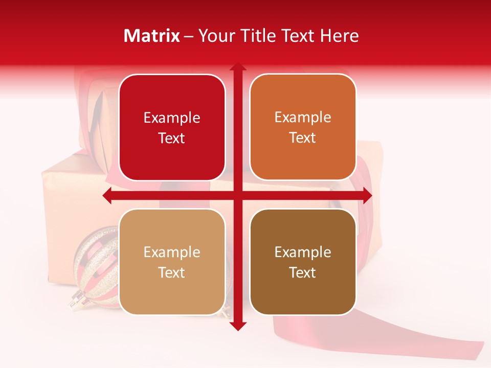 Bauble Bow Ribbon PowerPoint Template