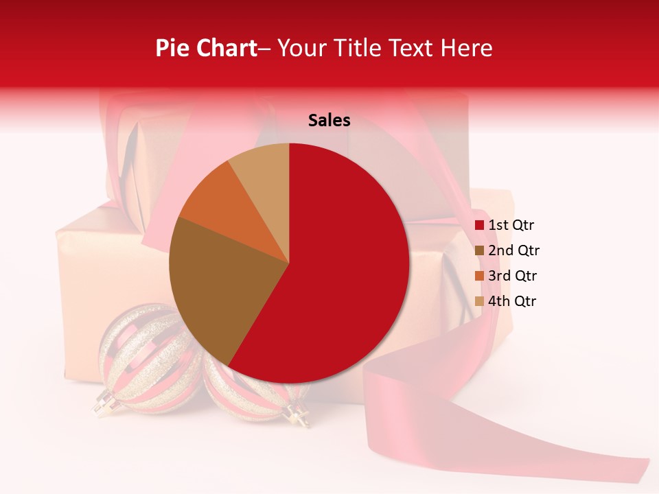 Bauble Bow Ribbon PowerPoint Template