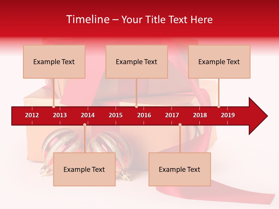 Bauble Bow Ribbon PowerPoint Template