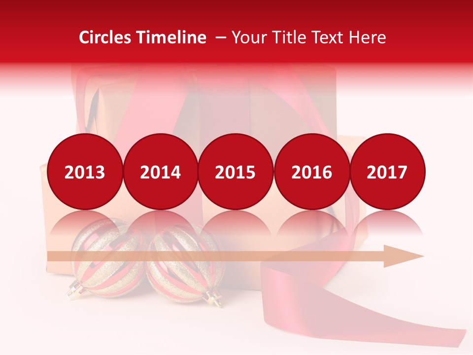 Bauble Bow Ribbon PowerPoint Template
