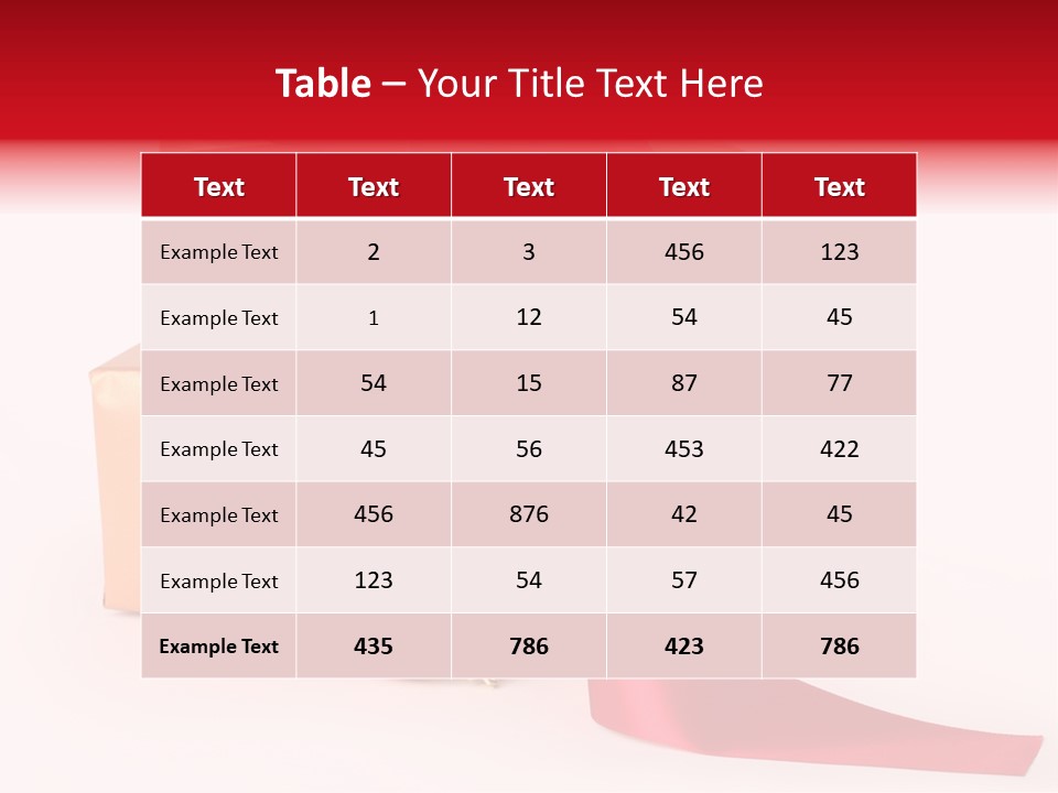 Bauble Bow Ribbon PowerPoint Template