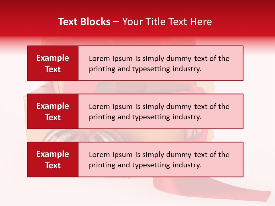Bauble Bow Ribbon PowerPoint Template