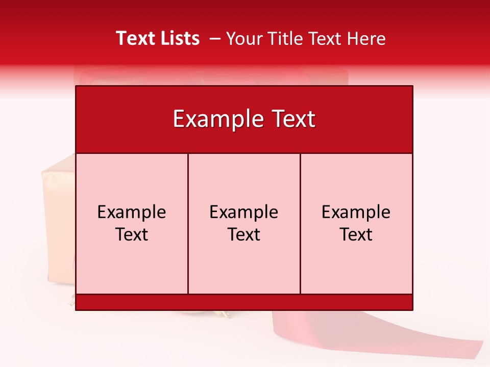 Bauble Bow Ribbon PowerPoint Template