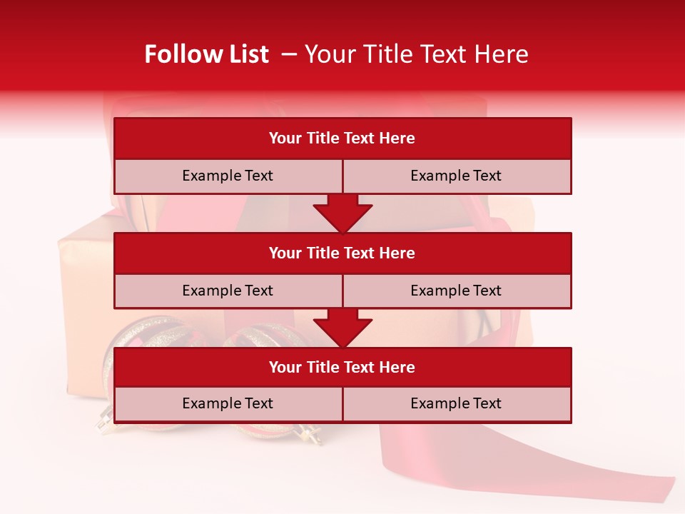 Bauble Bow Ribbon PowerPoint Template
