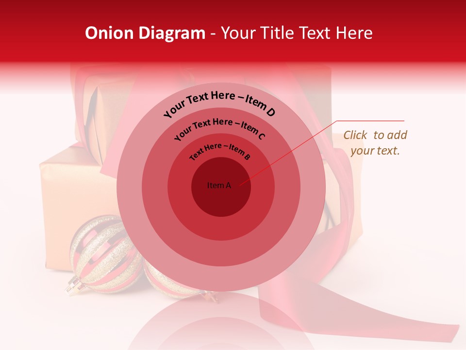 Bauble Bow Ribbon PowerPoint Template