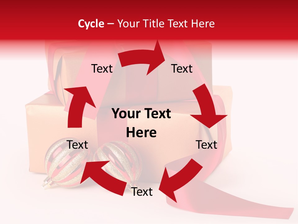 Bauble Bow Ribbon PowerPoint Template