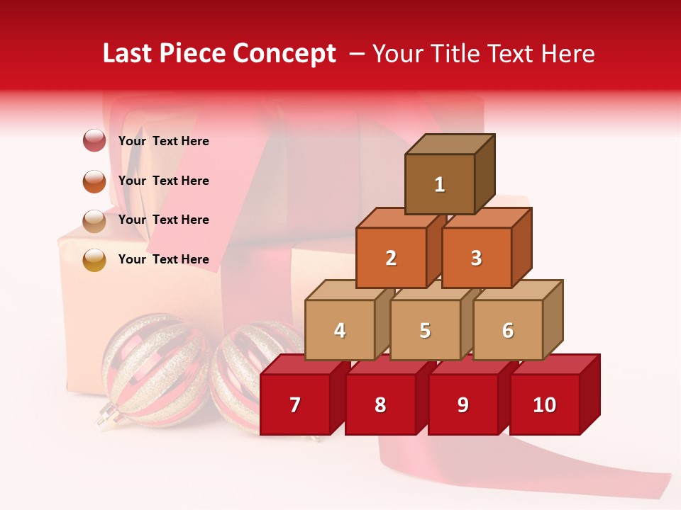 Bauble Bow Ribbon PowerPoint Template