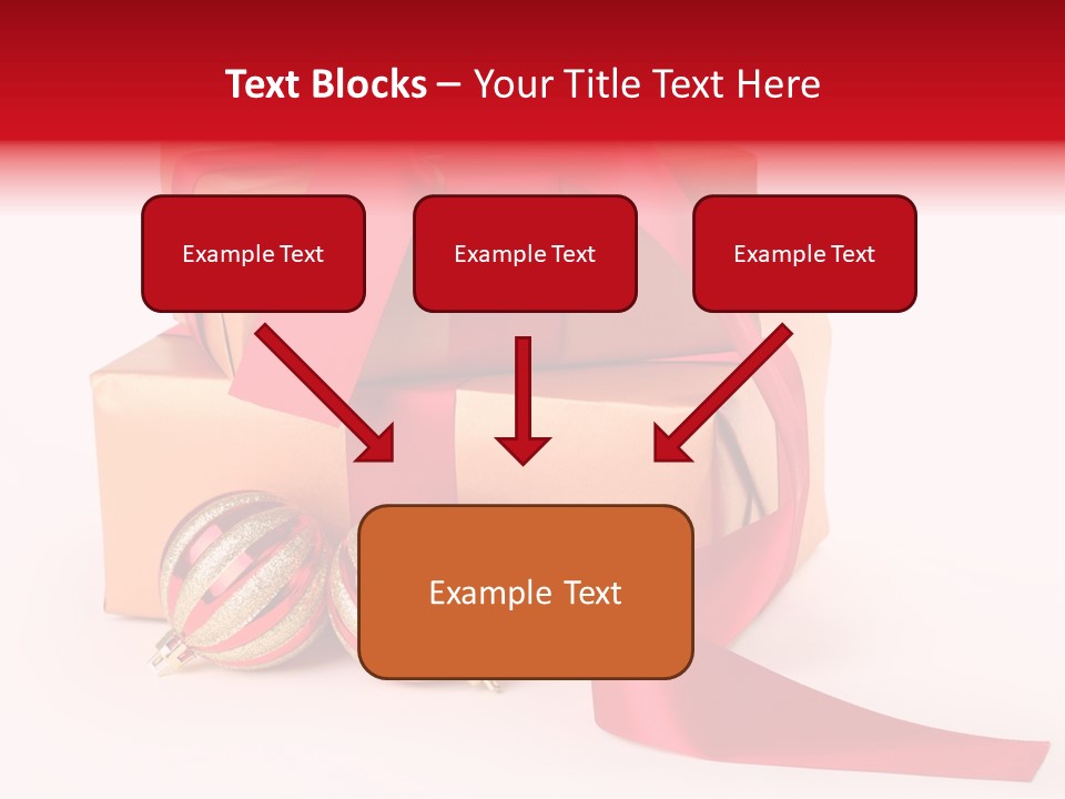 Bauble Bow Ribbon PowerPoint Template