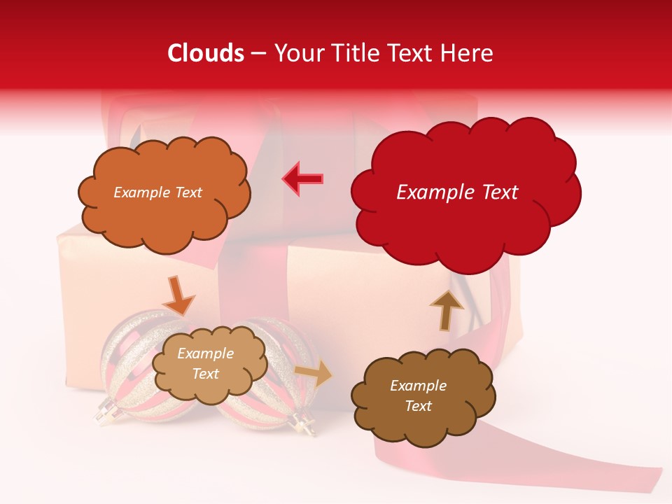 Bauble Bow Ribbon PowerPoint Template