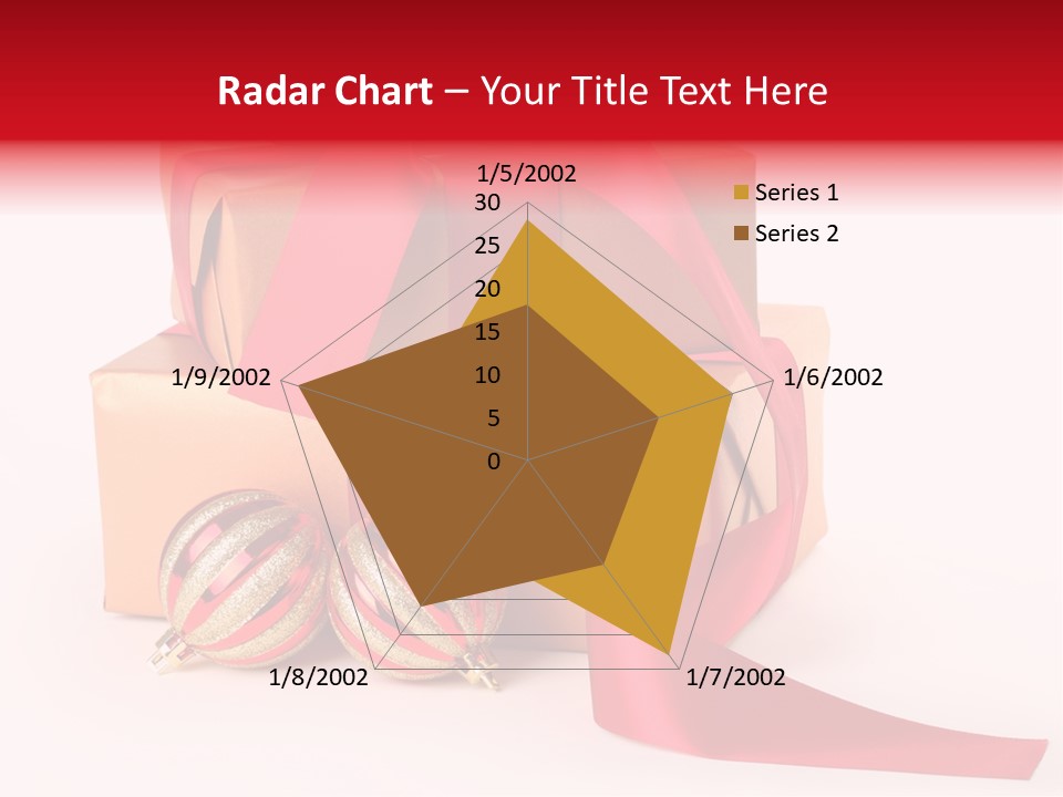 Bauble Bow Ribbon PowerPoint Template