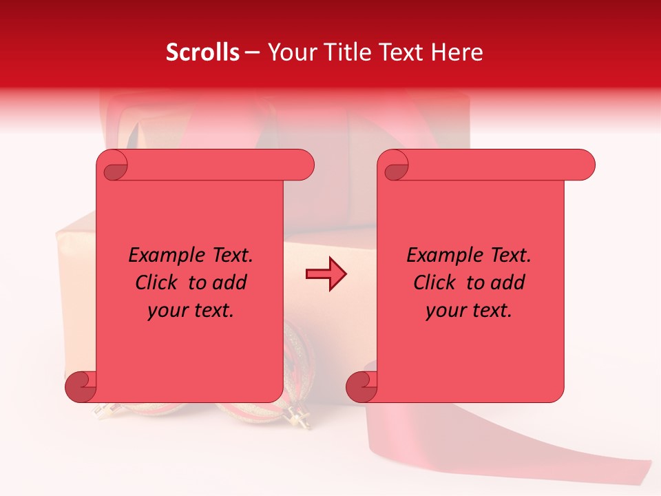 Bauble Bow Ribbon PowerPoint Template