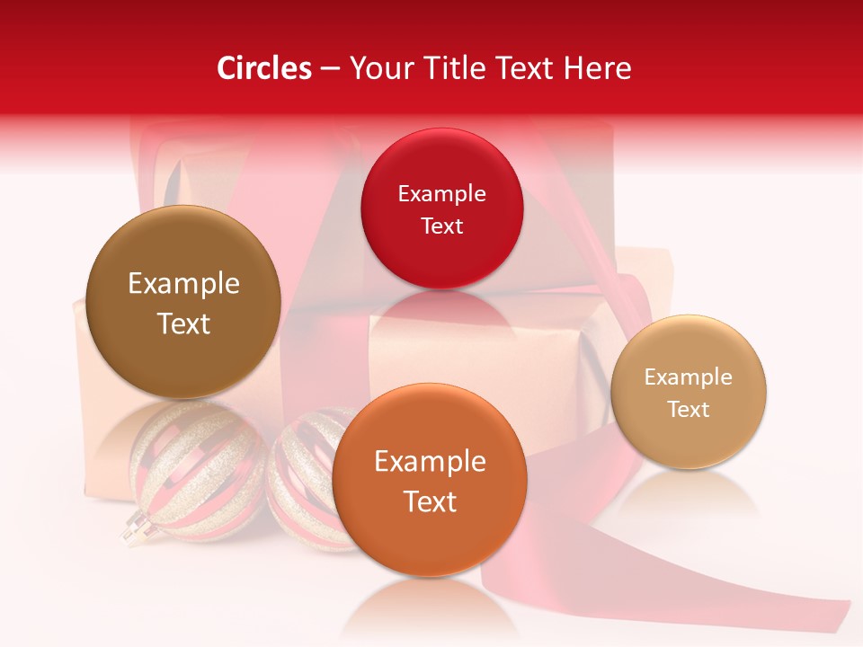 Bauble Bow Ribbon PowerPoint Template