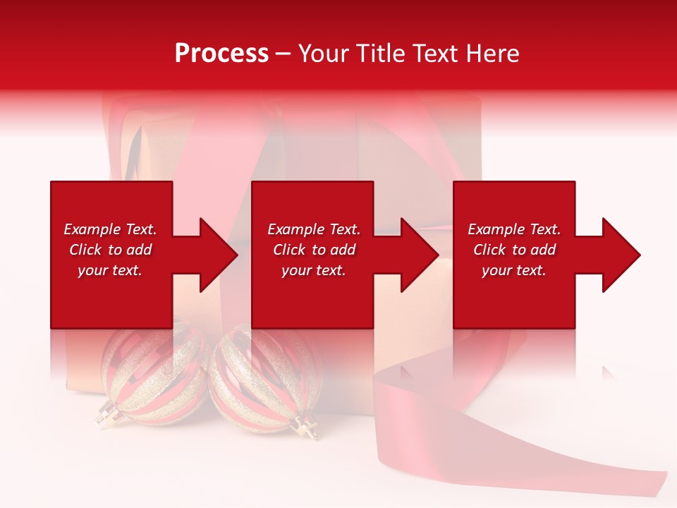 Bauble Bow Ribbon PowerPoint Template