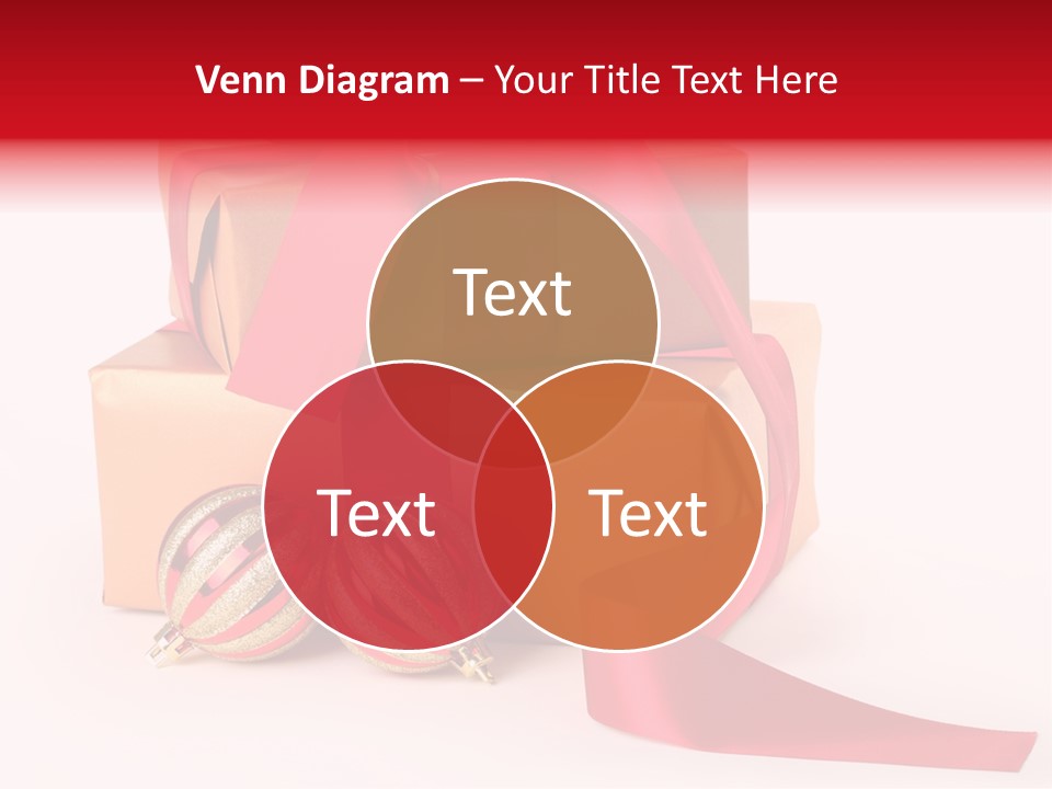 Bauble Bow Ribbon PowerPoint Template