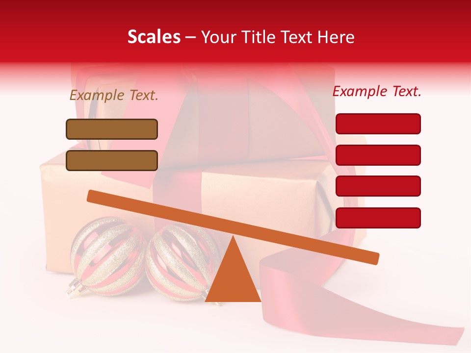 Bauble Bow Ribbon PowerPoint Template