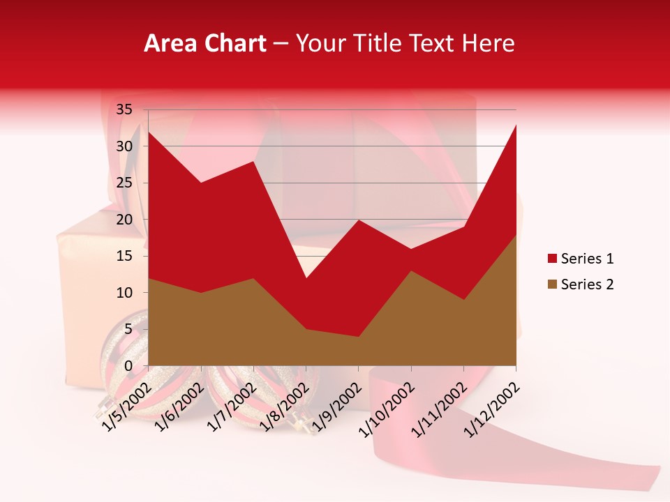 Bauble Bow Ribbon PowerPoint Template