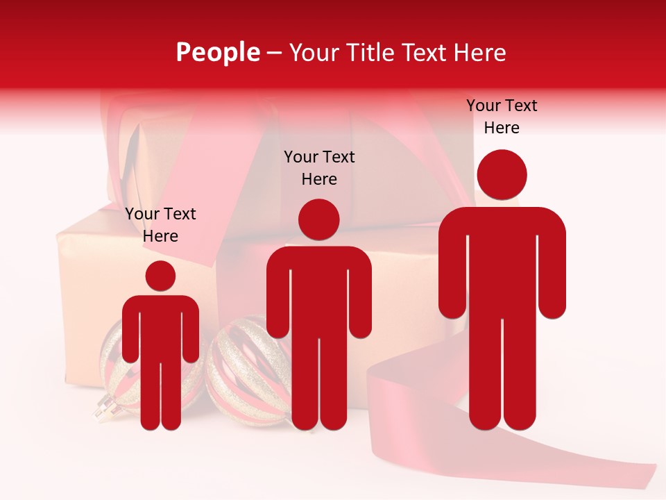 Bauble Bow Ribbon PowerPoint Template