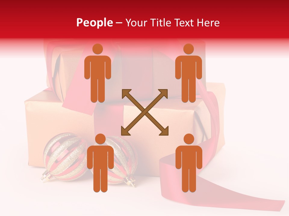 Bauble Bow Ribbon PowerPoint Template