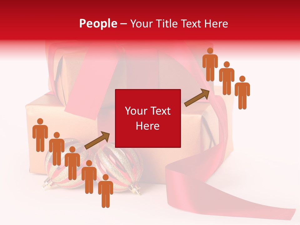 Bauble Bow Ribbon PowerPoint Template