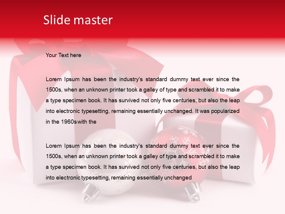 Winter Bauble Shiny PowerPoint Template