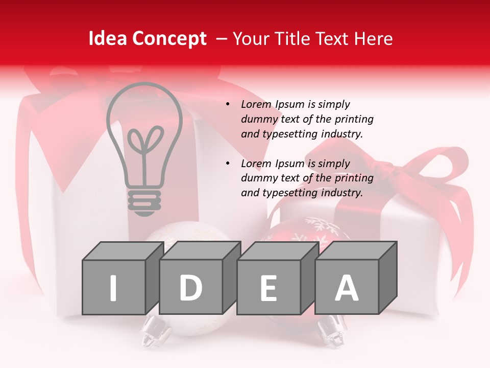 Winter Bauble Shiny PowerPoint Template