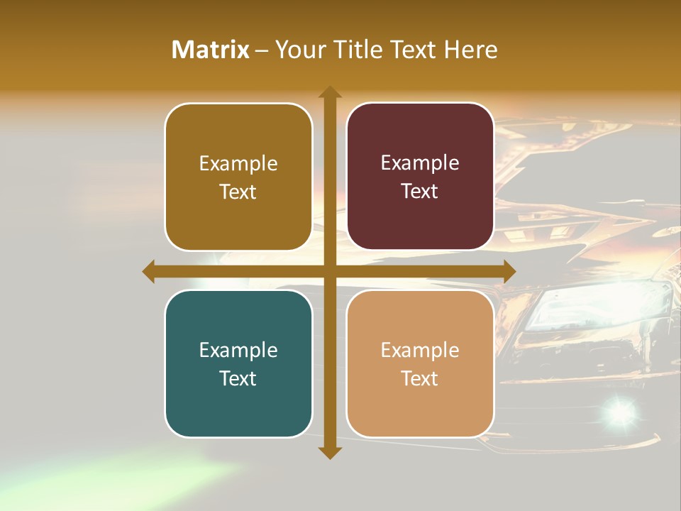 Night Motion Blur Cool PowerPoint Template