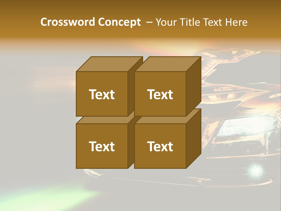 Night Motion Blur Cool PowerPoint Template