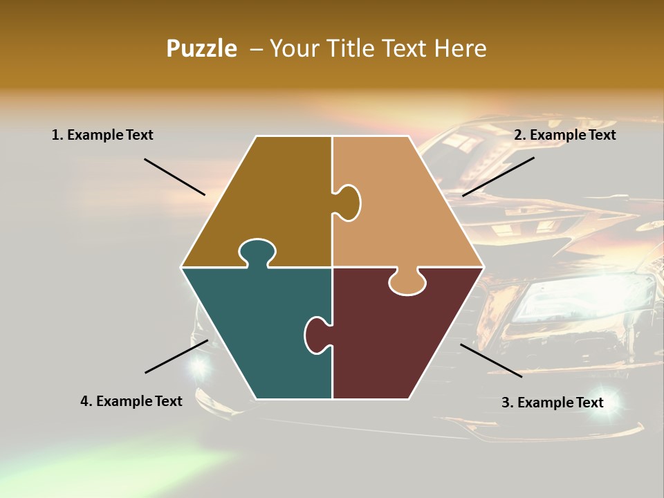 Night Motion Blur Cool PowerPoint Template