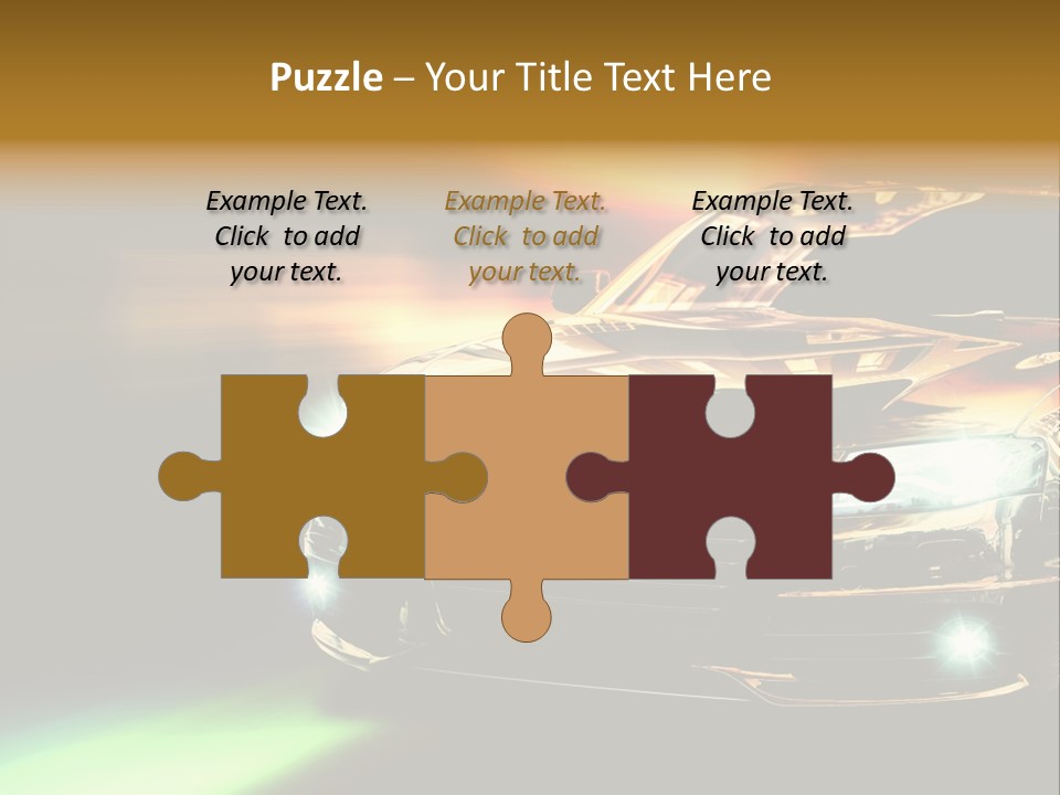 Night Motion Blur Cool PowerPoint Template