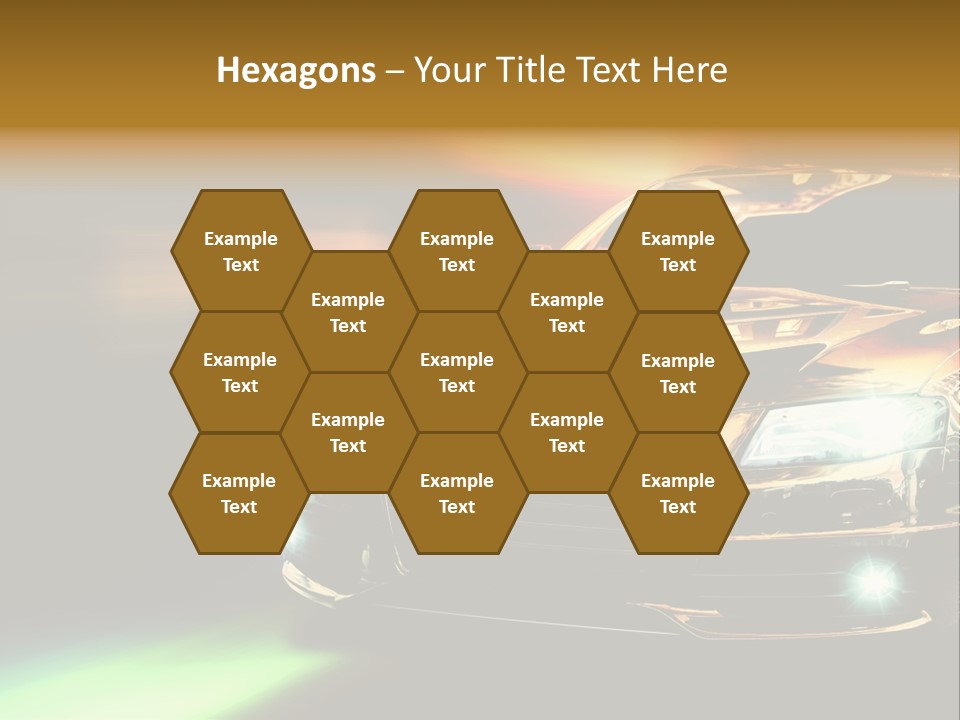 Night Motion Blur Cool PowerPoint Template