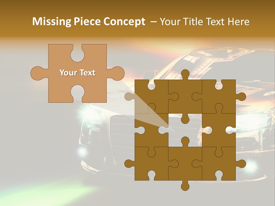 Night Motion Blur Cool PowerPoint Template