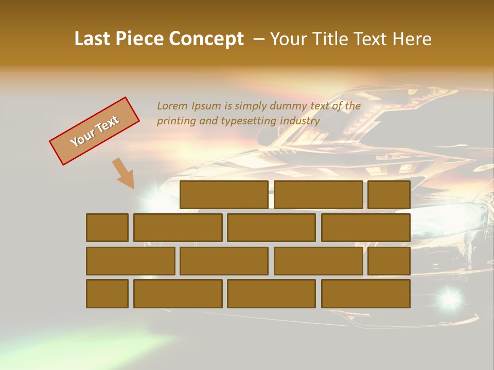 Night Motion Blur Cool PowerPoint Template