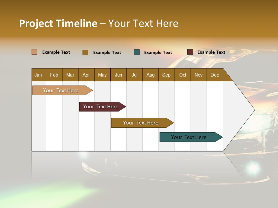 Night Motion Blur Cool PowerPoint Template