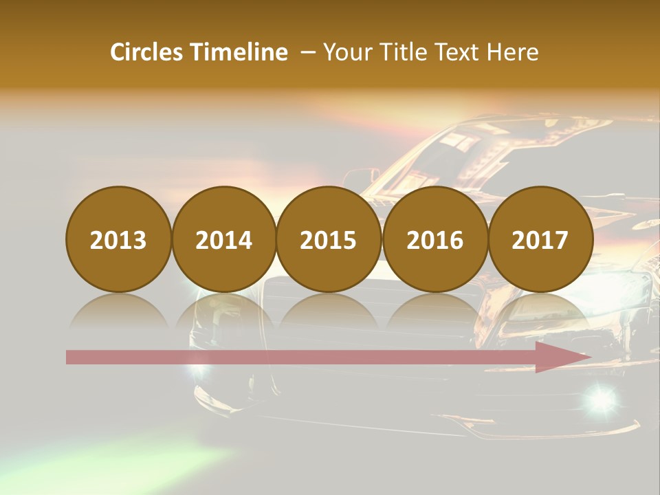 Night Motion Blur Cool PowerPoint Template