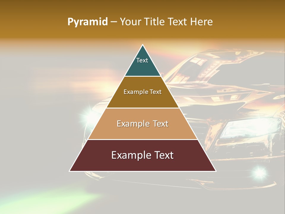 Night Motion Blur Cool PowerPoint Template