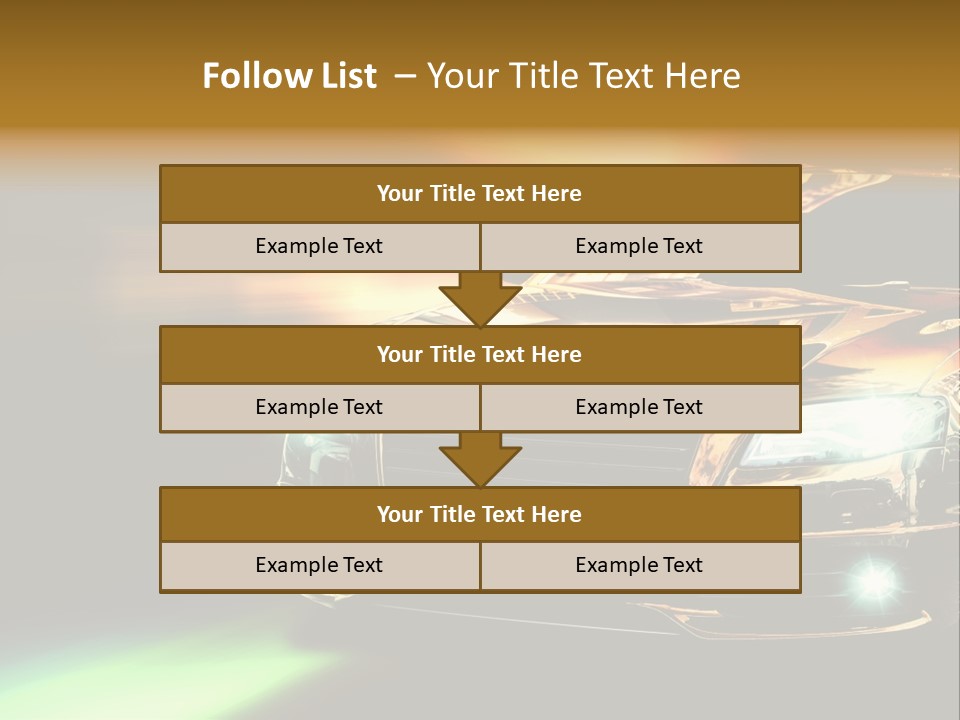 Night Motion Blur Cool PowerPoint Template