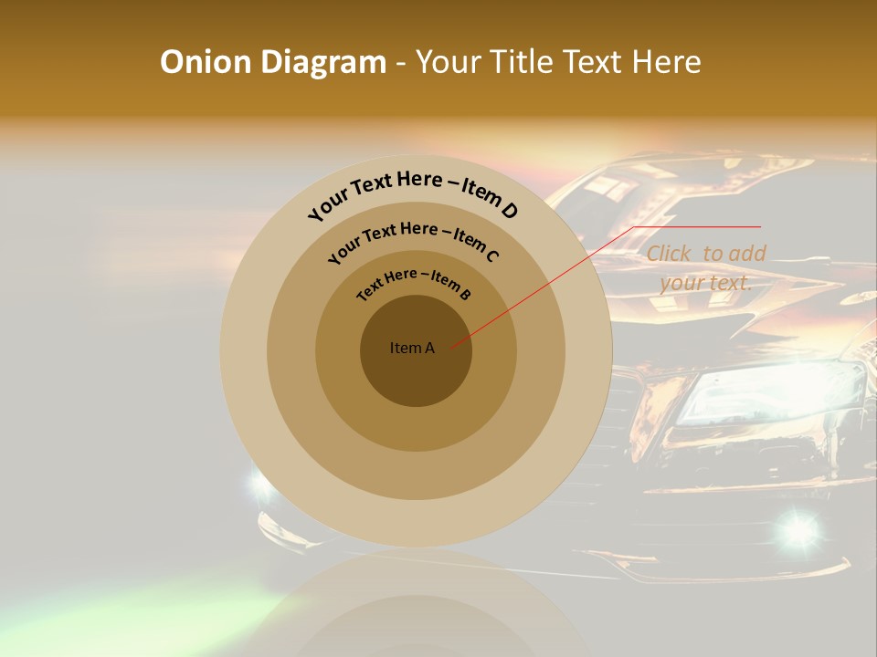 Night Motion Blur Cool PowerPoint Template