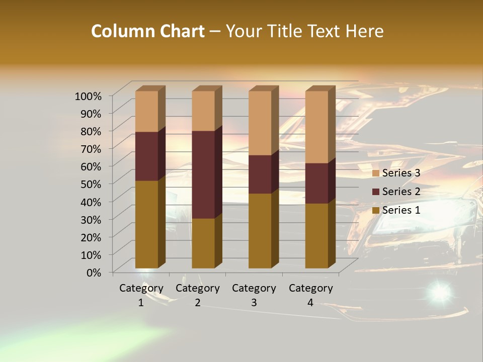 Night Motion Blur Cool PowerPoint Template