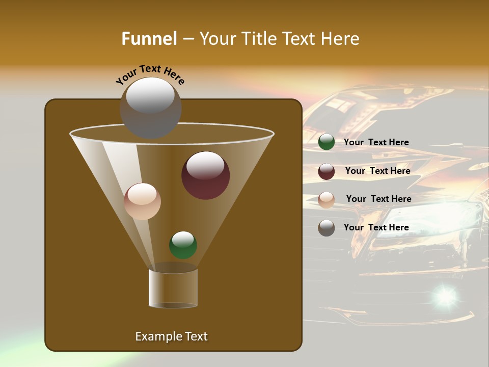 Night Motion Blur Cool PowerPoint Template