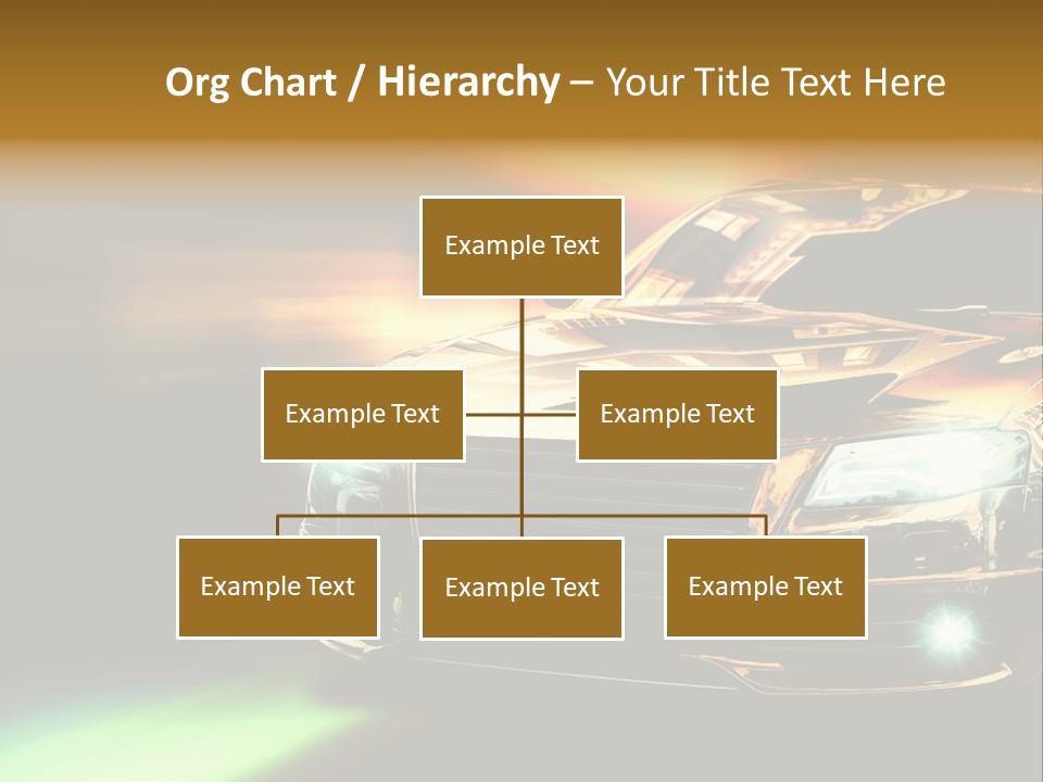 Night Motion Blur Cool PowerPoint Template