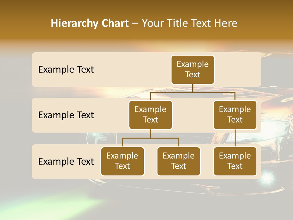Night Motion Blur Cool PowerPoint Template