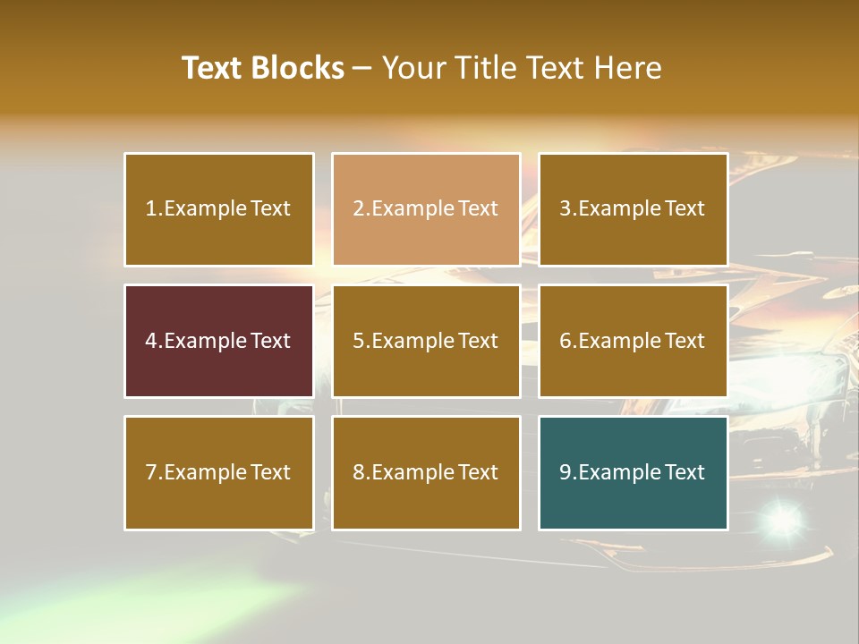 Night Motion Blur Cool PowerPoint Template